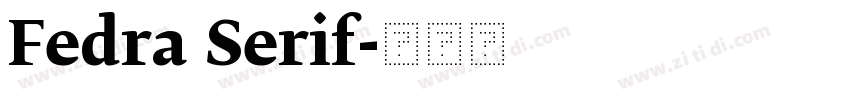 Fedra Serif字体转换